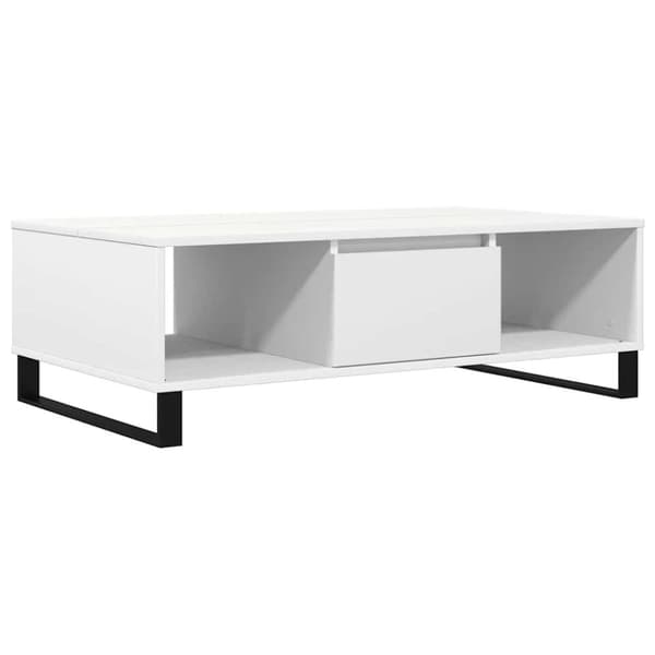 vidaXL sofabord 104x60x35 cm konstrueret træ hvid