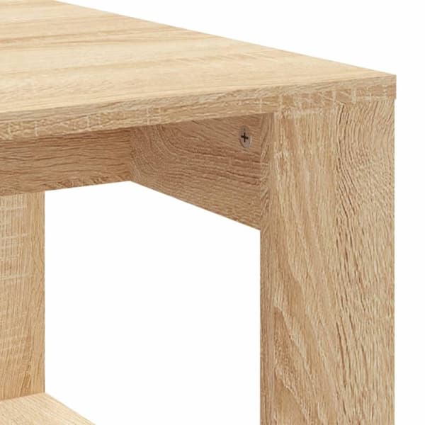 vidaXL sofabord 102x50x35 cm konstrueret træ sonoma-eg