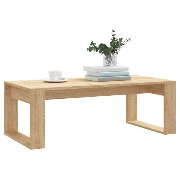 vidaXL sofabord 102x50x35 cm konstrueret træ sonoma-eg