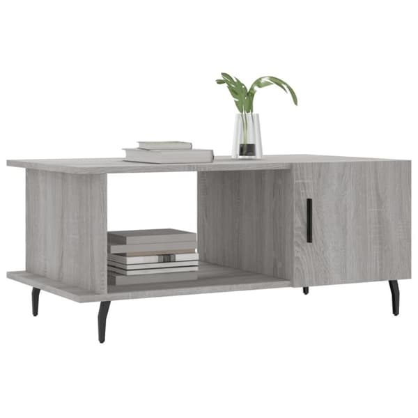 vidaXL sofabord 90x50x40 cm konstrueret træ grå sonoma-eg