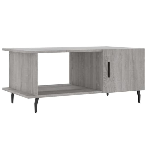 vidaXL sofabord 90x50x40 cm konstrueret træ grå sonoma-eg