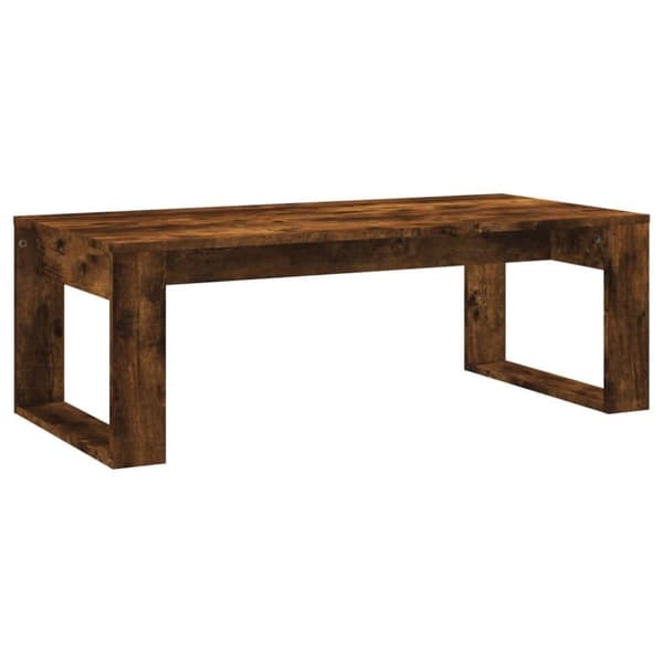 vidaXL Salongbord røkt eik 102x50x35 cm konstruert tre
