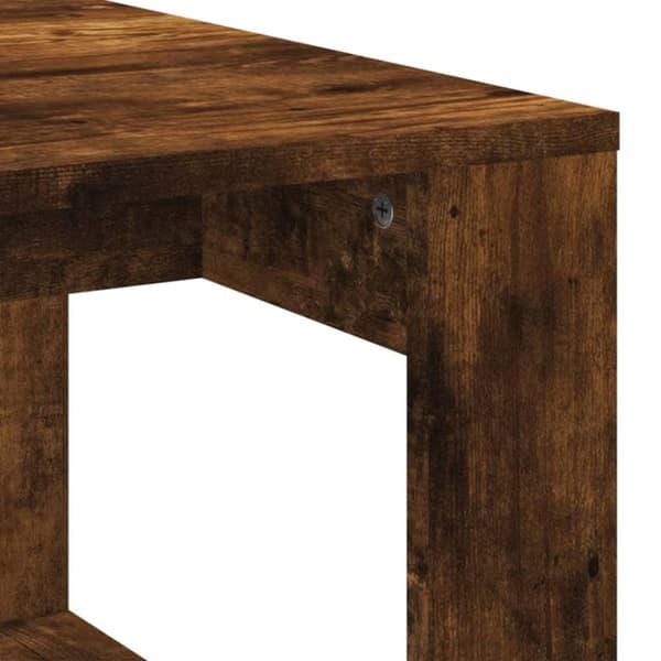 vidaXL sofabord 102x50x35 cm konstrueret træ røget egetræsfarve