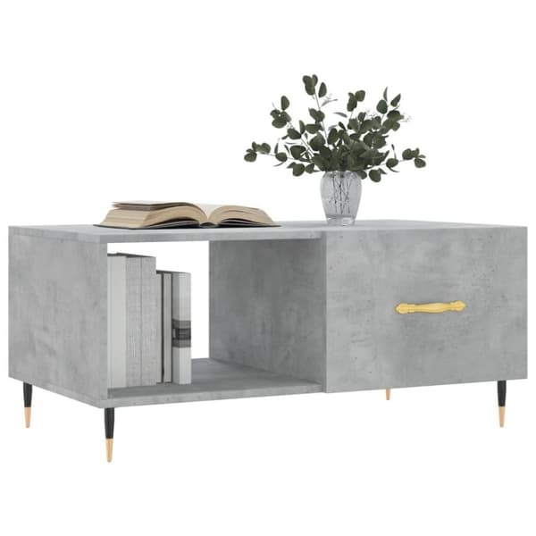 vidaXL Salongbord betonggrå 90x50x40 cm konstruert tre