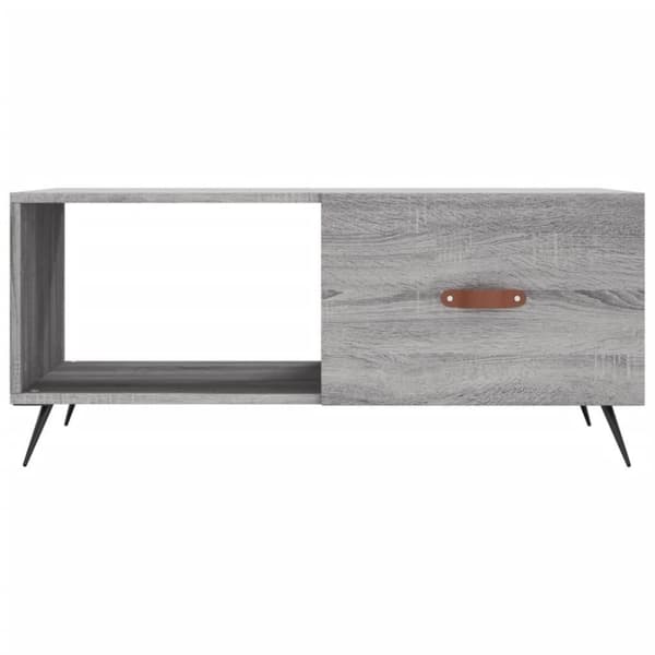 vidaXL Soffbord grå sonoma 90x50x40 cm konstruerat trä