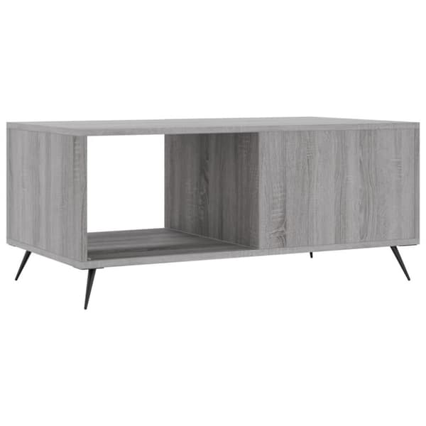 vidaXL Soffbord grå sonoma 90x50x40 cm konstruerat trä