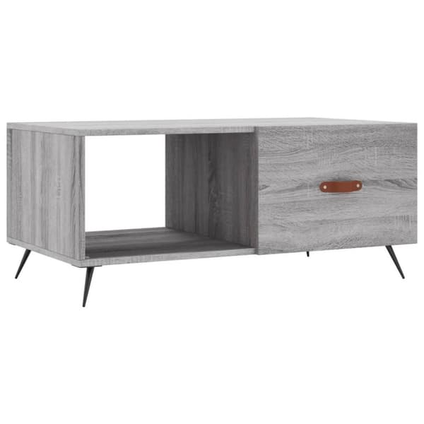 vidaXL Salongbord grå sonoma 90x50x40 cm konstruert tre