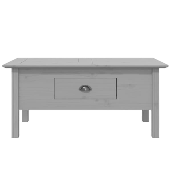 vidaXL sofabord BODO 100x55x46 cm massivt fyrretræ grå