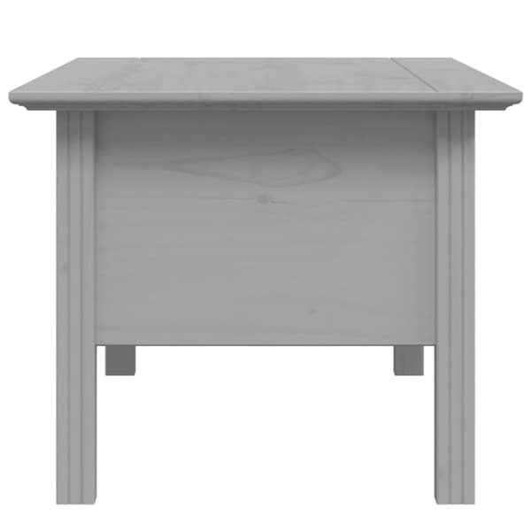 vidaXL sofabord BODO 100x55x46 cm massivt fyrretræ grå