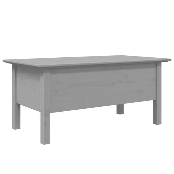 vidaXL sofabord BODO 100x55x46 cm massivt fyrretræ grå