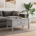 Miniatyrbillede 2 af 9: vidaXL sofabord BODO 100x55x46 cm massivt fyrretræ grå