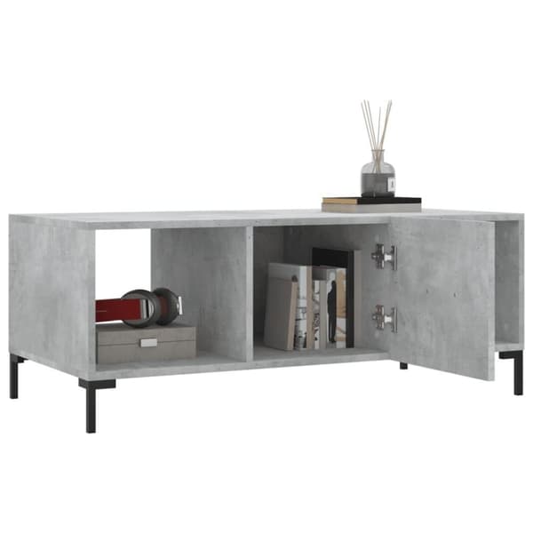 vidaXL sofabord 102x50x40 cm konstrueret træ betongrå
