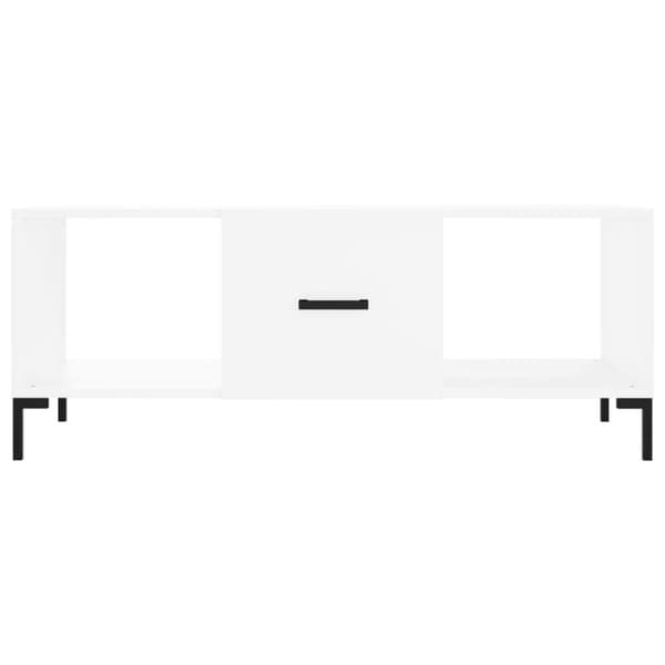 vidaXL Salongbord hvit 102x50x40 cm konstruert tre