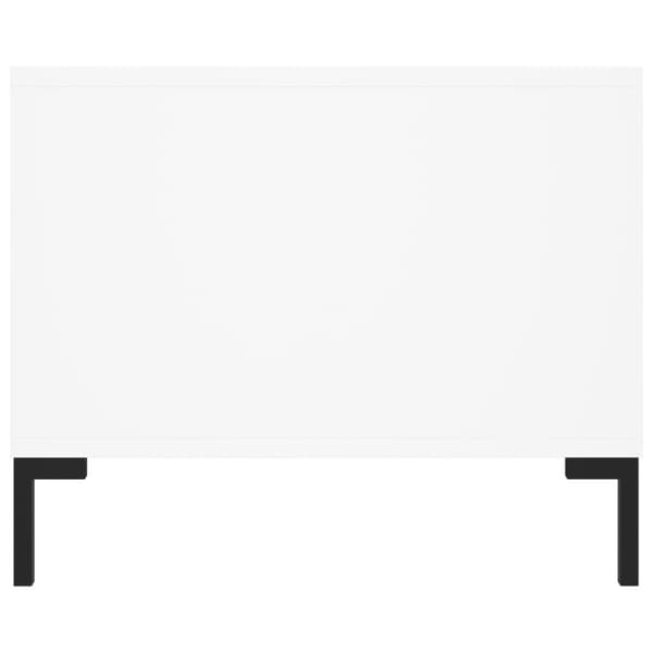 vidaXL Salongbord hvit 102x50x40 cm konstruert tre