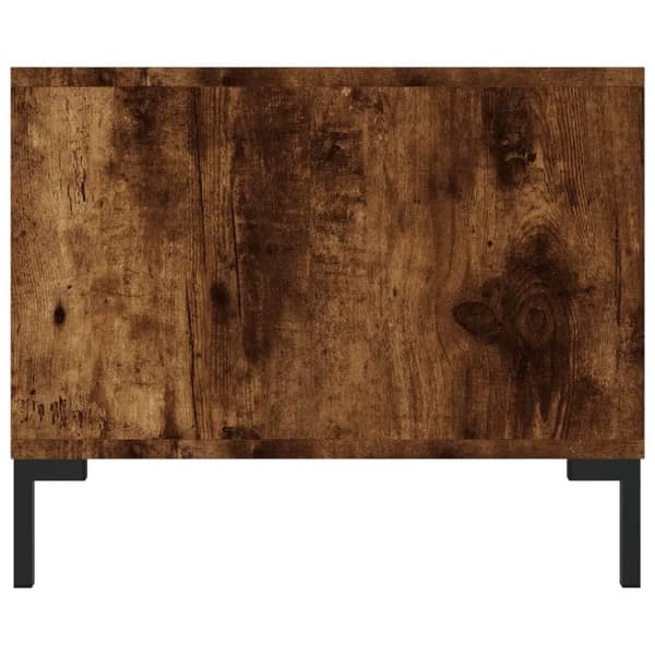 vidaXL Salongbord røkt eik 102x50x40 cm konstruert tre