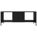 Miniatyrbilde 4 av 11: vidaXL Salongbord svart 102x50x40 cm konstruert tre