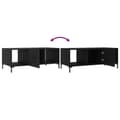 Miniatyrbilde 8 av 11: vidaXL Salongbord svart 102x50x40 cm konstruert tre