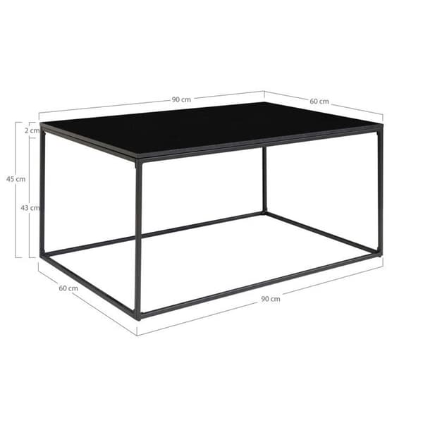Soffbord - NINO - Trä och metall - Rektangulärt - Modernt - Design