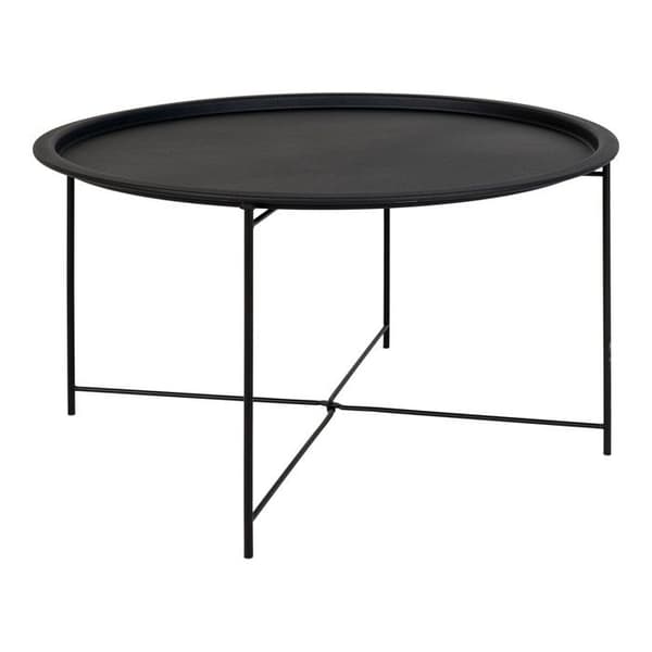 Bastia soffbord Ø75cm svart.