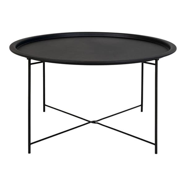 Bastia soffbord Ø75cm svart.