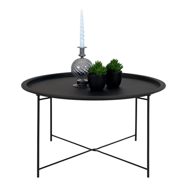 Bastia soffbord Ø75cm svart.