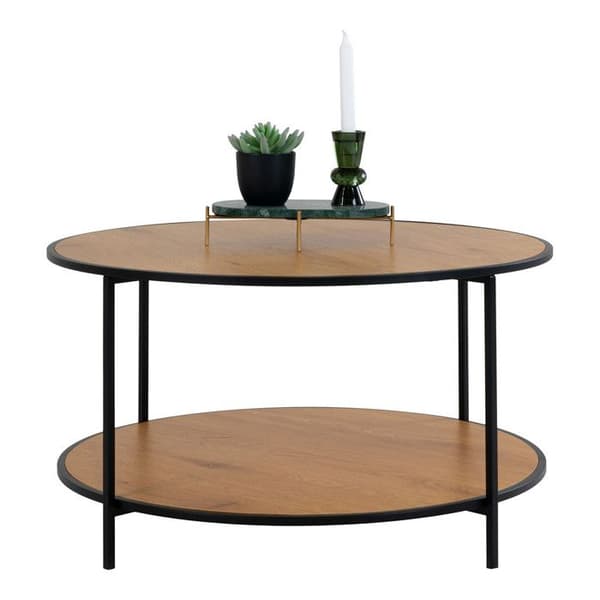 Soffbord Vita - Vit och Ekdekorr - Rektangulär - Modernt design
