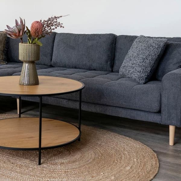 Soffbord Vita - Vit och Ekdekorr - Rektangulär - Modernt design