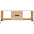 Miniatyrbilde 4 av 11: vidaXL Salongbord sonoma eik 102x50x40 cm konstruert tre