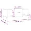 Miniatyrbilde 10 av 11: vidaXL Salongbord sonoma eik 102x50x40 cm konstruert tre