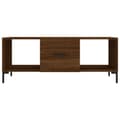Miniatyrbillede 4 af 11: vidaXL sofabord 102x50x40 cm konstrueret træ brun egetræsfarve