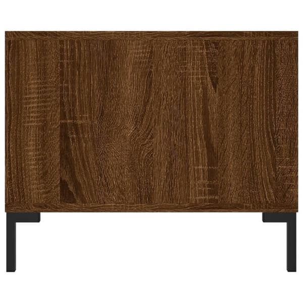vidaXL sofabord 102x50x40 cm konstrueret træ brun egetræsfarve