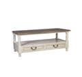 Miniatyrbillede 1 af 2: Sofabord SAMIRA NYHED 110x55,5xH45cm, antik hvid/naturlig