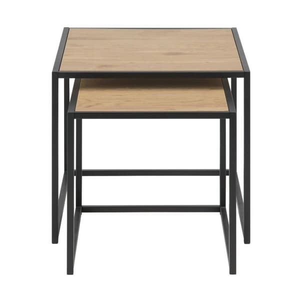 Soffbord 2st SEAFORD 40x40xH40cm, 50x50xH45cm, ek
