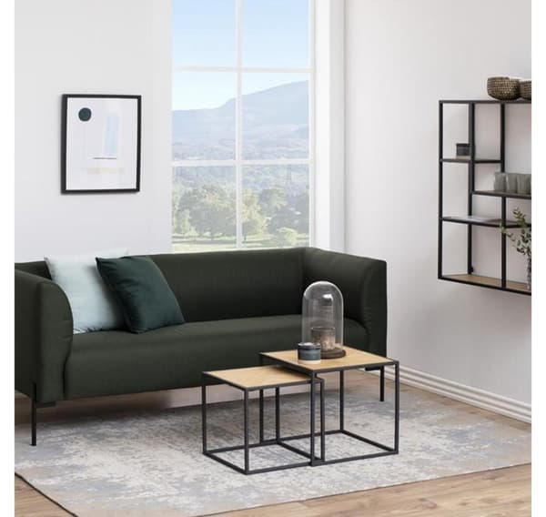 Soffbord 2st SEAFORD 40x40xH40cm, 50x50xH45cm, ek