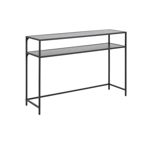 Sidebord SEAFORD 120x35xH79cm, sort