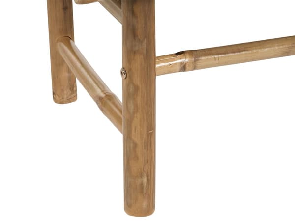 Soffbord Ljus bambu Trä Massiv 80 x 45 cm Rektangulär Inomhus- och utomhusmöbler Rustik design