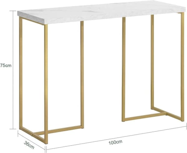 Rootz Konsolbord - Hallbord - Sidobord - Avslutsbord - Vardagsrumsbord Soffbord - B100 x D36 x H75cm