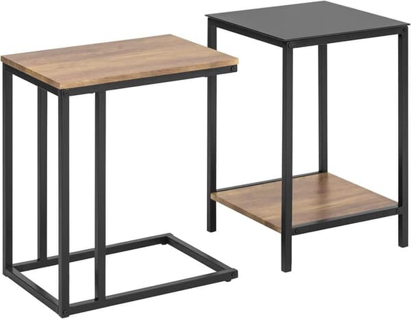 Rootz Set med 2 soffbord - Sidobord - Vardagsbord - Stapling Sidobord