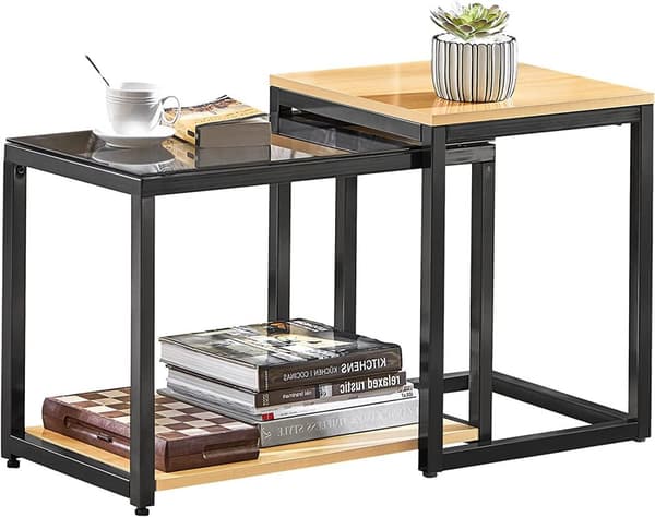 Rootz Set med 2 bord - Soffbord - Sidobord - Vardagsbord