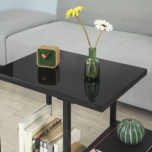 Rootz sidobord - Soffbord - Vardagsrumsbord med förvaringshylla - B65 x D35 x H55cm