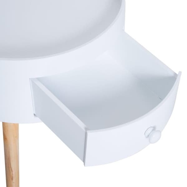 Rootz-sivupöytä - Valkoinen - Puu, Mdf - 11,02 cm x 8,86 cm x 3,74 cm