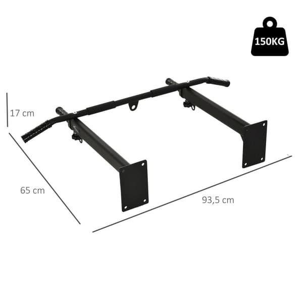 Rootz Chin-up Bar - Sort - Stål - 36,81 cm x 25,59 cm x 6,69 cm