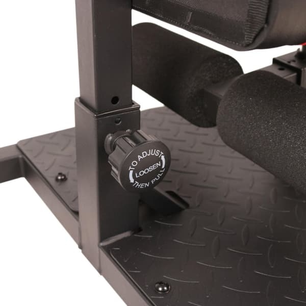 Rootz Knee Trainer - musta - teräs, Eva - 19,69 cm x 38,19 cm x 22,64 cm