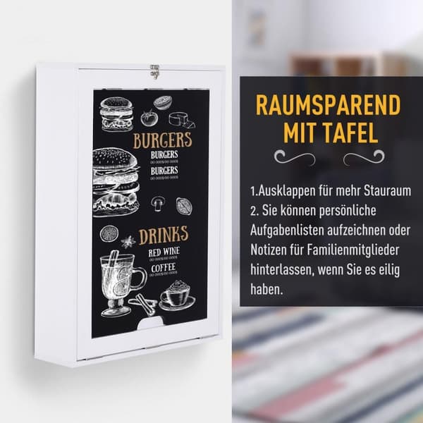 Rootz konsolbord - hvid - fremstillet træ - 23,62 cm x 6,49 cm x 32,08 cm