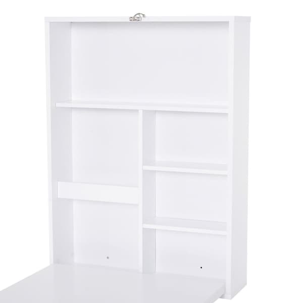 Rootz konsolbord - hvid - fremstillet træ - 23,62 cm x 6,49 cm x 32,08 cm