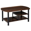 Miniatyrbild 1 av 7: Nancy's Newington Salontafel - Koffietafel - 3 nivåer - Opbergspace - Industrieel - Bruin - Svart - Bewerkt Hout - Staal - 100 x 60 x 46 cm