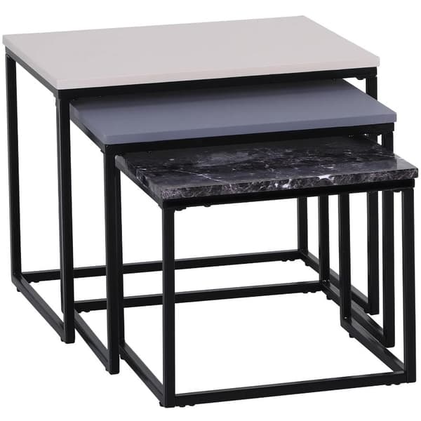 Rootz Soffbord - Set med 3 - Sidobord - Soffbord - Metall - MDF - Olika dimensioner