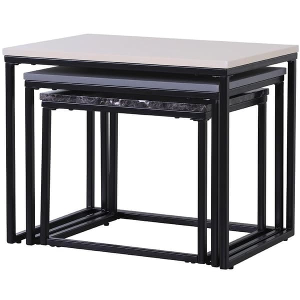 Rootz Soffbord - Set med 3 - Sidobord - Soffbord - Metall - MDF - Olika dimensioner
