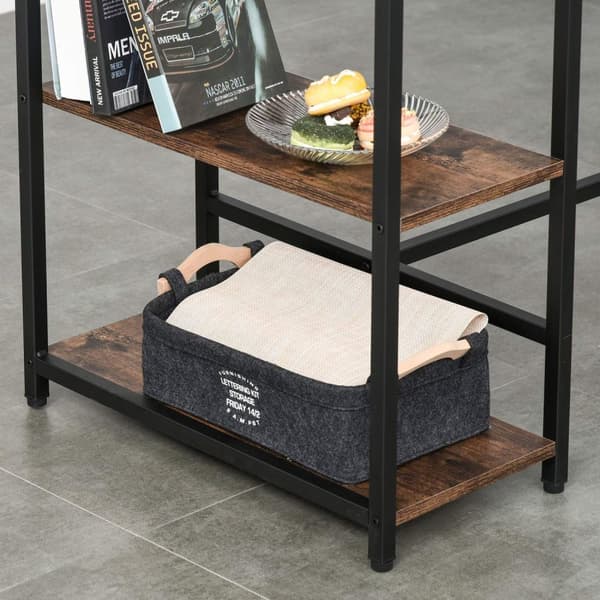 Nancy's Laie Bartafelset - 2 Barkrukken - Hoge Tafel - Staal - Svart/Bruin - 109 x 60 x 100 cm