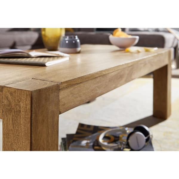 Rootz Sofabord - Sofabord - Massivt træ - Acacia - 110 x 60 cm - Rektangulært - Naturlig